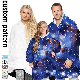  Wholesale Winter Unisex Warm Sherpa Fleece Hoodie Clothes Custom Logo Pattern Family Oversized Comfy Fleece Hoodie Blanket for Men Women Kid