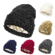  Double Layer Layered Silk Lined Winter Knitted Hats Beanies Satin Knit Cap