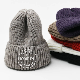  Beanie Hats with Custom Embroidery Logo Knitted Fluffy Cozy Chunky Thick Warm Winter Skully Ribbed Unisex Design Color