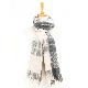  Apparel Fashion Accessory Unisex Women Men Winter Pink Grey Acrylic Cashmere Feel Woven Brushed Fringe Cheks Grid Design Long Scarf