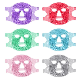  Freezer Plush Backing Sleeping Travel SPA Facial Bead Hot Cold Therapy Reusable Full Ice Face Gel Mask with Eye Holes
