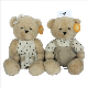  Wholesale Weighted Microwave Heated Bow Knot Teddy Bear Plush Toys in Paris with Hat Scarf Cloths