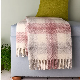 Custom Wool Warm and Comfortable Wool Acrylic Blend Rainbow Blanket