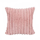  Polyester Jacquard Stripe Fake Rabbit Fur Cushion of Cover Pillowcase Wholesale Chair
