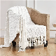  Anti-Bacteria Rectangle Home Decoration Knitted Wool Throw Blanket for Beds with Tassel