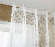 Hot Sale Floral Sheer Embroidery Luxury European Style White Lace Curtain in Rolls