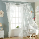 Bedroom Living Room Curtain Sheer Fabric Voile Embroidery Modern Lace Curtains