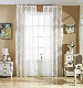  Wholesale Cheap Price Chinese White Floral Embroidered Lace Sheer Curtains with Curtain Tieback