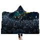  Wholesale OEM 3D Printed Cosmic Pattern Cape Farai Fleece Blanket