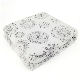  Jacquard Velvet Fleece Baby Blanket Throw with Flowers