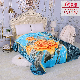  Blue Flower New Deisign Reversible Polyester Sherpa Micromink Blanket Mink Raschel Cloud Winter Korean Blanket for Home Bed Pet Animal Travel