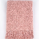  Home Pink Solid Causal Cosy Plush Knitted Fluffy Cuddly Rug Warm Fringe Bedspread Throw Couch Picnic Beach Armchair Nap Fleece Cashmere Feel Blanket