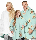Sweater Hoodie Custom Oversized Comfortable Winter Fleece Hoodie Blanket manufacturer