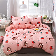 Soft Peach Skin Brushed Microfiber Cartoon Bedding Set with Quilt Cover