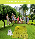  Customized Transparent PP Woven Foldable Handed Outdoor Beach Picnic Mat with Waterproof