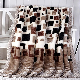 Heavy Thick King Size Korean Style 2 Ply Double Layer Solid Color Dyed Fleece Throw Mink Raschel Blanket for Winter