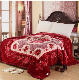  Wholesale 2ply Thick Embossed Korean Raschel Throw Blanket for Adult and Children with Multiple Colors