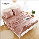 Fitted Bridal Silk Fabric Luxury Microfiber Bedsheets Sets Bedding