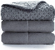  Sample Customization Minky Double Layered Weighted Blanket Cotton Cover Custom Grey Color Soft Weighted Blanket