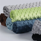  Super Soft Poly Embossed Baby Cuddle Bubble Minky DOT Plush Home Textile Blanket Fabric for Baby Blanket and Garment