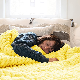  2022 New Arrivals Organic Cotton Handmade Chunky Knitted Weighted Blanket