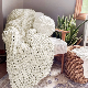  OEM Manufacturer Weighted Polyester Cozy Chenille Yarn Throw Chunky Knitted Blanket for Home Sofa