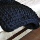  White Chunky Wool 60X80′′ Wool Hand-Knitted Blanket Icelandic Acrylic Blanket Creme Chunky Knitted Blankets