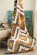  Cozy Knitting Feather Snug Taupe Terra Geometric Figure Jacquard Plush 50X60