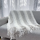  Cotton Blended Knitted Throw Blankets for Sofa, Chair, Bed.