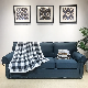 Polyester Coral Fleece Blanket Plaid Sherpa Reversible Bedding Throw