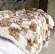 Fuzzy Checkered Blanket for Couch Bed Sofa Travel Camping