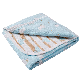  Wholesale Custom Toddler Baby Kid 100% Organic Cotton Muslin Blanket with Reversible Alpaca Printed Design