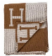  Artificial Wool Knitted Blankets H Letter Modern Woolen Turkish Cashmere Throw 135X170cm Letter Blanket Decoration