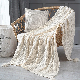  Soft Warm Fashionable Lace Fringed Knitting Wool Blanket Luxury Pretty Gift for Girl All Season Handmade Sleeping Bag
