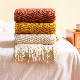  Home Decorative Thickened Knitted Blanket Corn Grain Pattern Casual Comfy Warm Throw Blanket for Bed Plaid 130X200cm