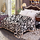 Zebra Strip Reversible Microfiber Thick Flannel Fleece Throw Warm Blanket