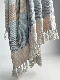 Customized Factory Quality Stripe Cozy Warm Scarf Woven Knit Blanket