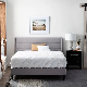  Modern Hotel Bedroom Furniture Set King Size Linen Upholstered Platform Bed