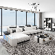  Fashion New Modern Living Room Furniture Set Genuine Leather Leisure Sectional LED Sofa
