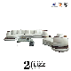 Special Divani Modern Rounded Corner Leather Sectional Sofa