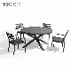  Wholesale Home Hotel Outdoor Furniture Combination Courtyard Patio Villa Garden Aluminum Alloy Leisure Dining Set