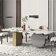  Dining Room Home Furniture 6 Dining Chairs Modern Stainless Steel Dining Table Set