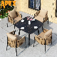  China Wholesale Modern Garden Dining Table Restaurant Outdoor Chair Home Furniture Set