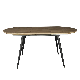  China Wholesale Home Restaurant Outdoor Furniture Extendable Wooden Dining Table Sets for Kitchen