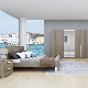  Economic Modern Home Furniture MDF Wooden Bedroom Furniture Set with Mirrored Wardrobe