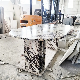  Luxury Home Furniture 4 Seater White Arabescato Calacatta Marble Dining Table Set