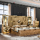  Wholesale Modern Luxury Wood King Size Leather Bed Hotel Room Set Home Wooden Bedroom Furniture