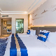  Modern Style Full Set Twin Size Leather Bed Hospitality Bedroom Commercial Hotel Wooden Furniture