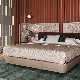  Luxo Wood Frame Modern Home Furniture Bed High Quality Moderne High-End Solid Bedroom Bed Luxurious, Soft Bed