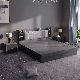  Hot Sale Home Bedroom Furniture Wooden Frame Massage Double Bed King Queen Size Bed Wall Storage Soft Bed (UL-21LV0361)